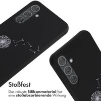 imoshion Silikonhülle design mit Band für das Samsung Galaxy A35 - Dandelion Black