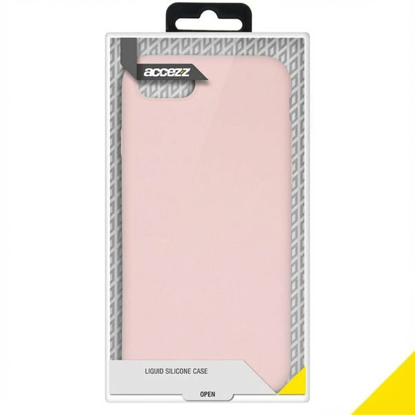 Accezz Liquid Silikoncase Apple iPhone SE (2022 / 2020) / 8 / 7 - Rosa