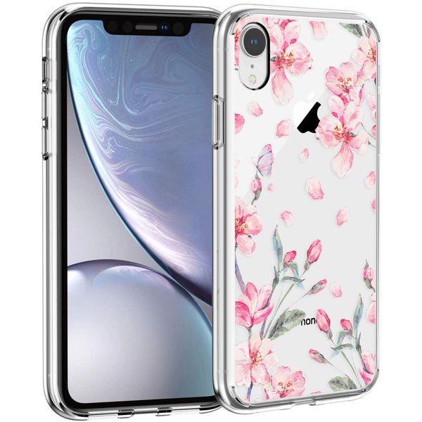 imoshion Design Hülle Apple iPhone Xr - Blume - Rosa