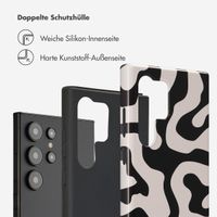 Selencia Vivid Back Cover Samsung Galaxy S24 Ultra - Art Wave Black