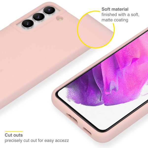Accezz Liquid Silikoncase Samsung Galaxy S22 - Rosa