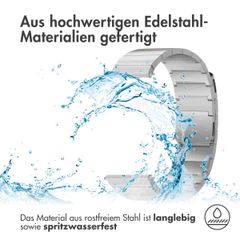 Selencia Edelstahl Magnetarmband -   Universelle 20 mm Anschluss - Silber