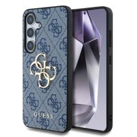 Guess 4G Metal Logo Back Cover Samsung Galaxy S25 - Blau