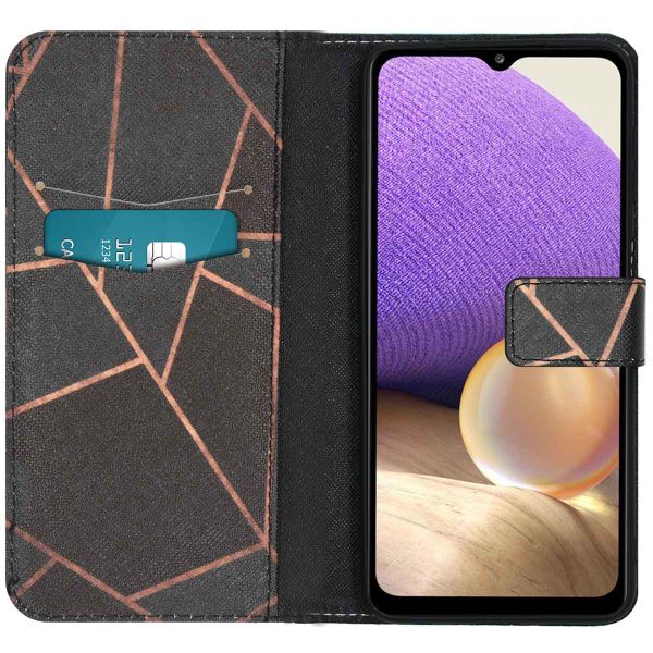 imoshion Design TPU Klapphülle Samsung Galaxy A32 (5G) - Black Graphic