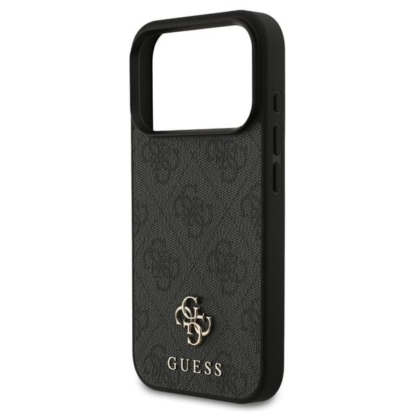 Guess 4G Metal Logo Back Cover MagSafe Apple iPhone 17 Pro - Schwarz