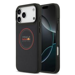 Red Bull Racing Meshed PU Leather Backcover MagSafe Apple iPhone 17 Pro - Navy