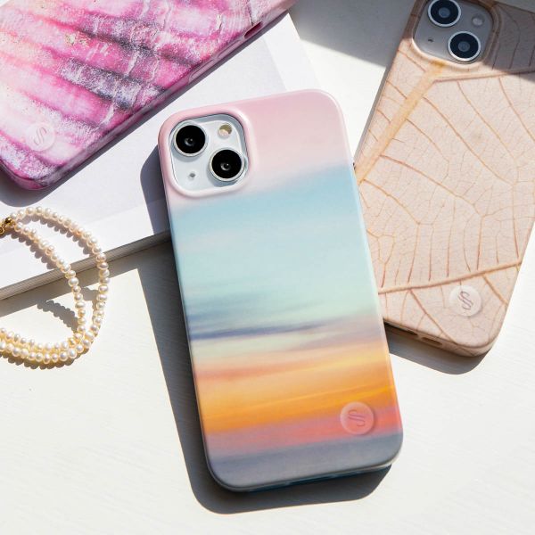 Selencia Aurora Fashion Back Case für das Apple iPhone 14 Pro Max - ﻿Strapazierfähige Hülle - 100 % recycelt - Sky Sunset Multicolor