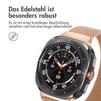 imoshion Magnetisches Milanaise Armband für das  Samsung Galaxy Watch Ultra (2024/2025) - Rosé gold