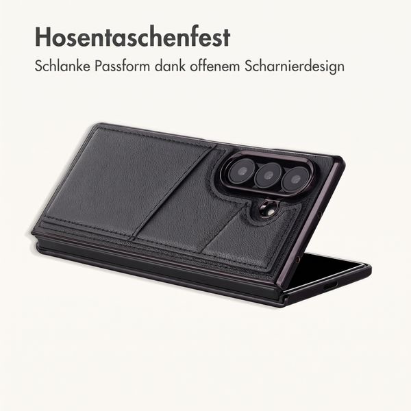 imoshion Kunstleder MagSafe Backcover mit Kartenfach Samsung Galaxy Z Fold 8 Ultra - Schwarz