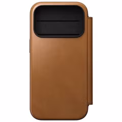 Nomad Modern Leather Folio Klapphülle Apple iPhone 18 Pro / 17 Pro - English Tan