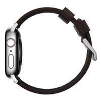 Nomad Active Pro Armband für das  Apple Watch Series 1 t/m 11 / SE / Ultra (44/45/46/49 mm) - Brown / Silver