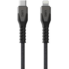 UAG Kevlar® Kern USB-C zu Lightning Ladekabel - 1,5 Meter - Schwarz / Grau