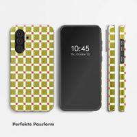 Selencia Vivid Back Cover Samsung Galaxy A36 / A56 - Check This Olive