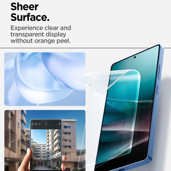 Spigen EliteShield EZ Fit mit Installation Tray - 1er Pack Samsung Galaxy S25 Ultra