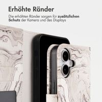 imoshion Design Klapphülle Apple iPhone 16 - Sandy Marble