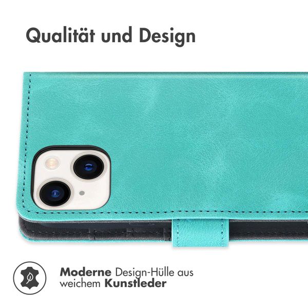 imoshion Klapphülle mit Kordel für das iPhone 15 - Türkis