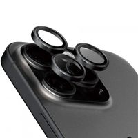 PanzerGlass Kameraprotektor Hoops Optic Rings für das Apple iPhone 15 Pro / 15 Pro Max - Black Titanium