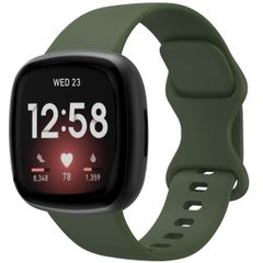 imoshion Silikon-Armband⁺ für Fitbit Versa 4 / 3 / Sense (2) - Dunkelgrün