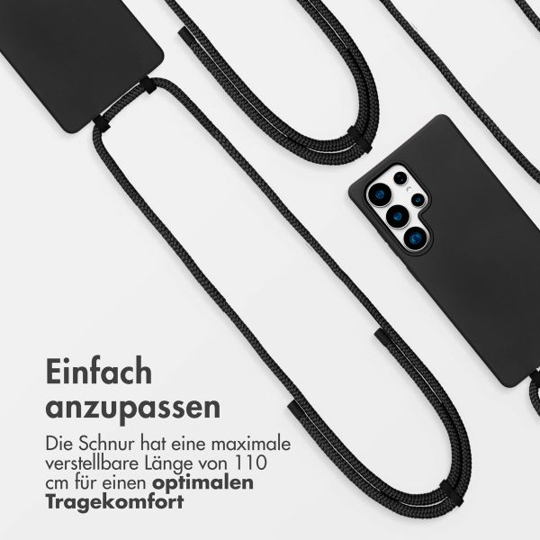 imoshion Color Backcover mit abnehmbarem Handykette und MagSafe Samsung Galaxy S25 Ultra - Schwarz