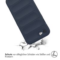 imoshion EasyGrip Back Cover für das iPhone SE (2022 / 2020) / 8 / 7 - Dunkelblau