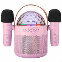 imoshion Sing & Shine Karaoke-Set - Lautsprecher und 2 Mikrofone - Candy Pink