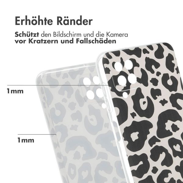 imoshion Design Hülle Samsung Galaxy A12 - Leopard Transparent