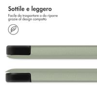 imoshion Design Trifold Klaphülle Apple iPad 9 (2021) 10.2 Zoll / iPad 8 (2020) 10.2 Zoll / iPad 7 (2019) 10.2 Zoll - Floral Green