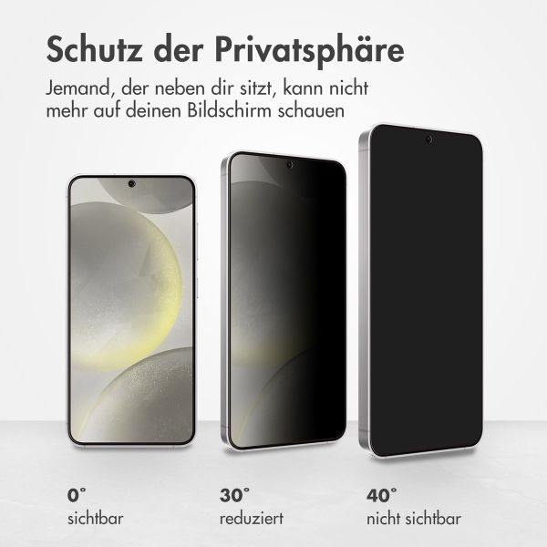 Accezz Privacy Displayschutz aus gehärtetem Glas Samsung Galaxy S24 / S25