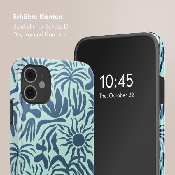 Selencia Vivid Tough Back Cover für das iPhone 11 - Tropical Vibes Light Blue