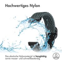 imoshion Elastisches Nylonarmband -   Universelle 18 mm Anschluss - Hellgrau