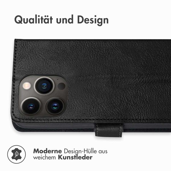 imoshion Luxuriöse Klapphülle Apple iPhone 13 Pro - Schwarz