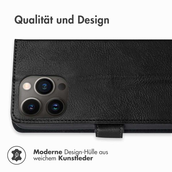 imoshion Luxuriöse Klapphülle iPhone 13 Pro - Schwarz