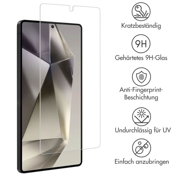 Accezz Screen Protector aus gehärtetem Glas Samsung Galaxy S25 Ultra