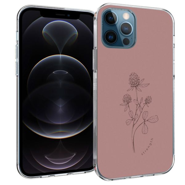 imoshion Design Hülle für das iPhone 12 (Pro) - Floral Pink