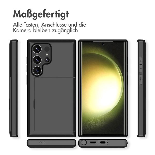 imoshion Backcover mit Kartenfach für das Samsung Galaxy S24 Ultra - Schwarz