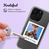 Personalisierte Hülle mit Polaroid Apple iPhone 16 pro - Transparent