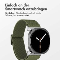 imoshion Elastisches Nylonarmband für das Samsung Galaxy Watch 8 (Classic) - 40 / 44 / 46mm - Grün