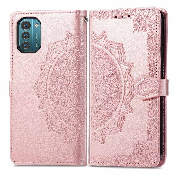 imoshion Mandala Klapphülle für das Nokia G11 / G21 - Rose Gold