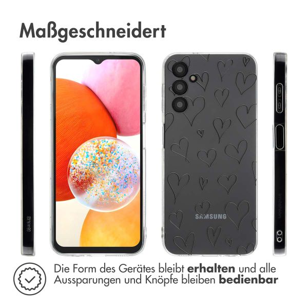 imoshion Design Hülle Samsung Galaxy A14 (5G/4G) - Hearts