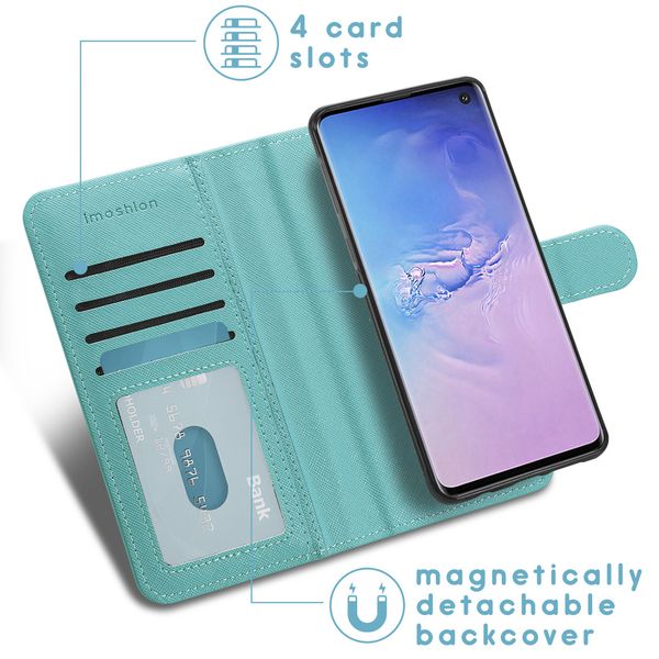 imoshion Luxuriöse Portemonnaie-Klapphülle Samsung Galaxy S10 - Türkis