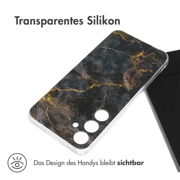imoshion Design Hülle Samsung Galaxy S24 Plus - Black Marble
