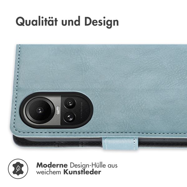imoshion Luxuriöse Klapphülle Oppo Reno 10 / 10 Pro - Hellblau