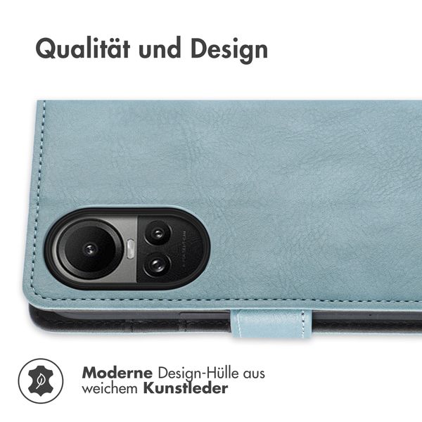 imoshion Luxuriöse Klapphülle für das Oppo Reno 10 / 10 Pro - Hellblau