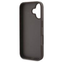 Guess Bottom Stripe 4G Back Cover für das Apple iPhone 16 - Braun