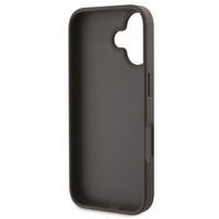 Guess Bottom Stripe 4G Back Cover für das iPhone 16 - Braun