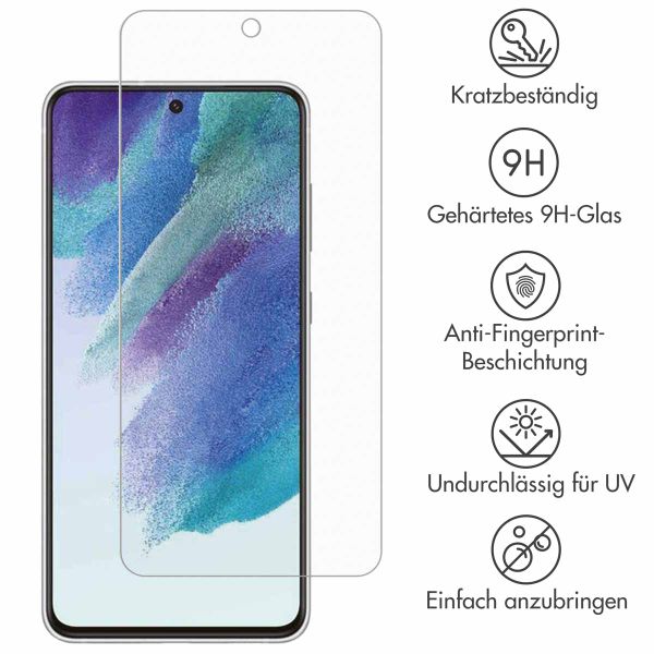 Accezz Displayschutz 2er-pack aus gehärtetem Glas Samsung Galaxy S21 FE