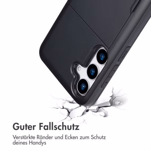 imoshion Backcover mit Kartenfach Samsung Galaxy S25 Plus - Schwarz