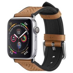 Spigen Retro Fit Armband für das Apple Watch Series 1 t/m 9 / SE (38/40/41 mm) | Series 10 / 11 (42 mm) - Braun