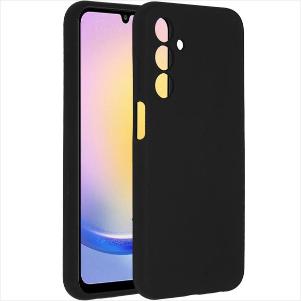 Accezz Liquid Silikoncase für das Samsung Galaxy A25 (5G) - Schwarz