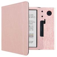 imoshion Vegan Leather Klapphülle für das Kobo Libra Colour / Tolino Vision Color - Rose Gold